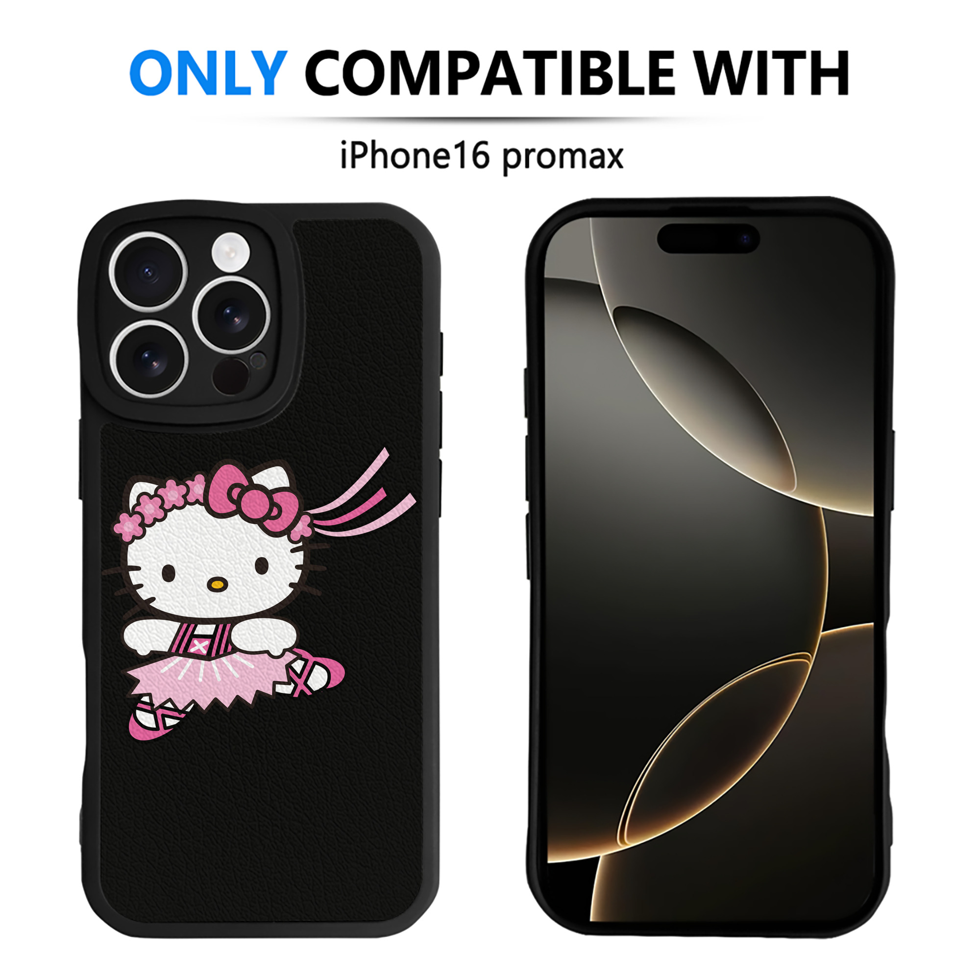 （画像用） Hello Kitty ハローキティ 【iPhone 16シリーズ対応】シリコンスマホケース（レザー調） 材質：シリコン